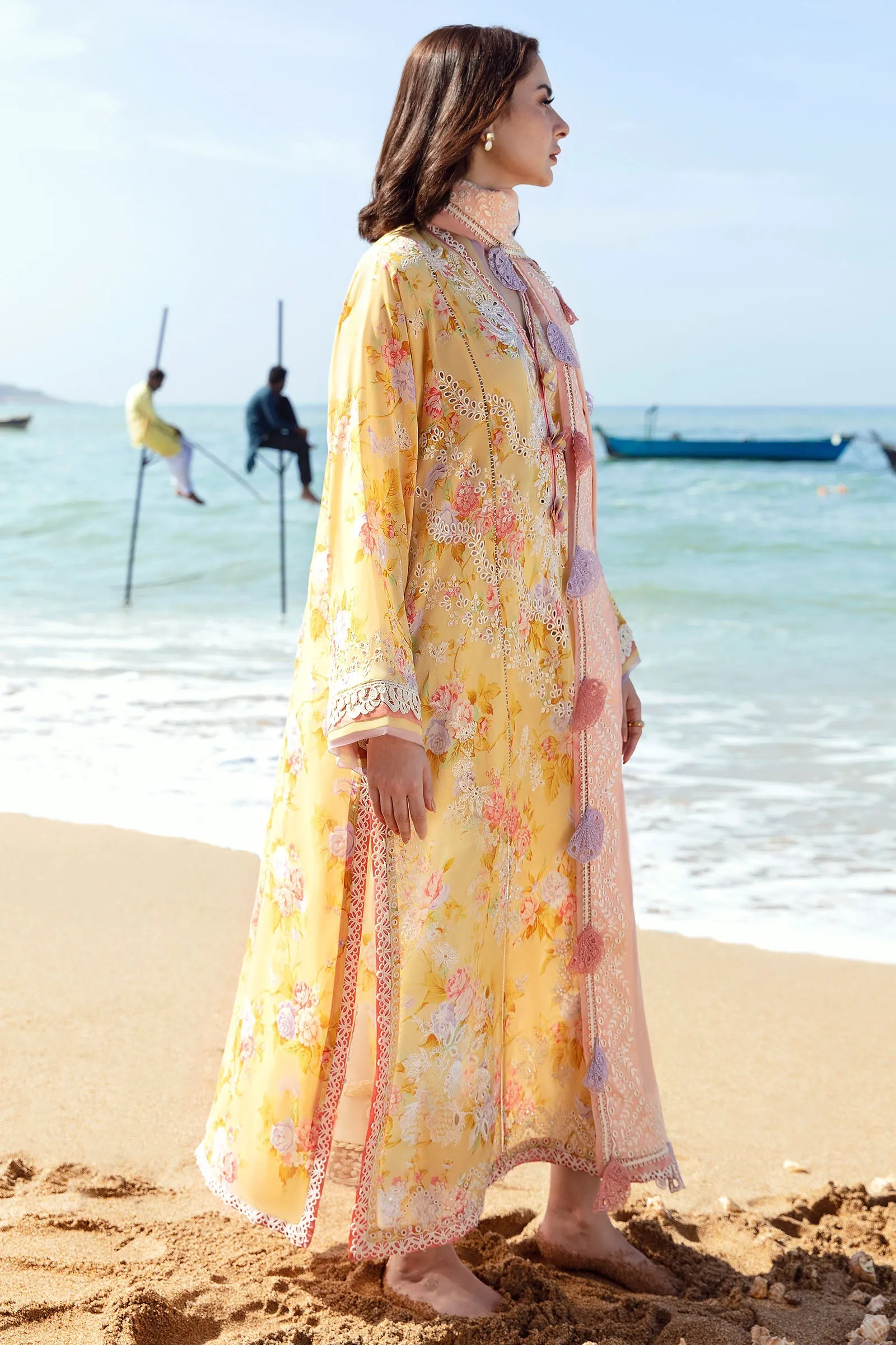 ZENEL (ZL23-09 A) | Zaha Lawn Collection 2023 | Embroidered Unstitched Lawn Suits