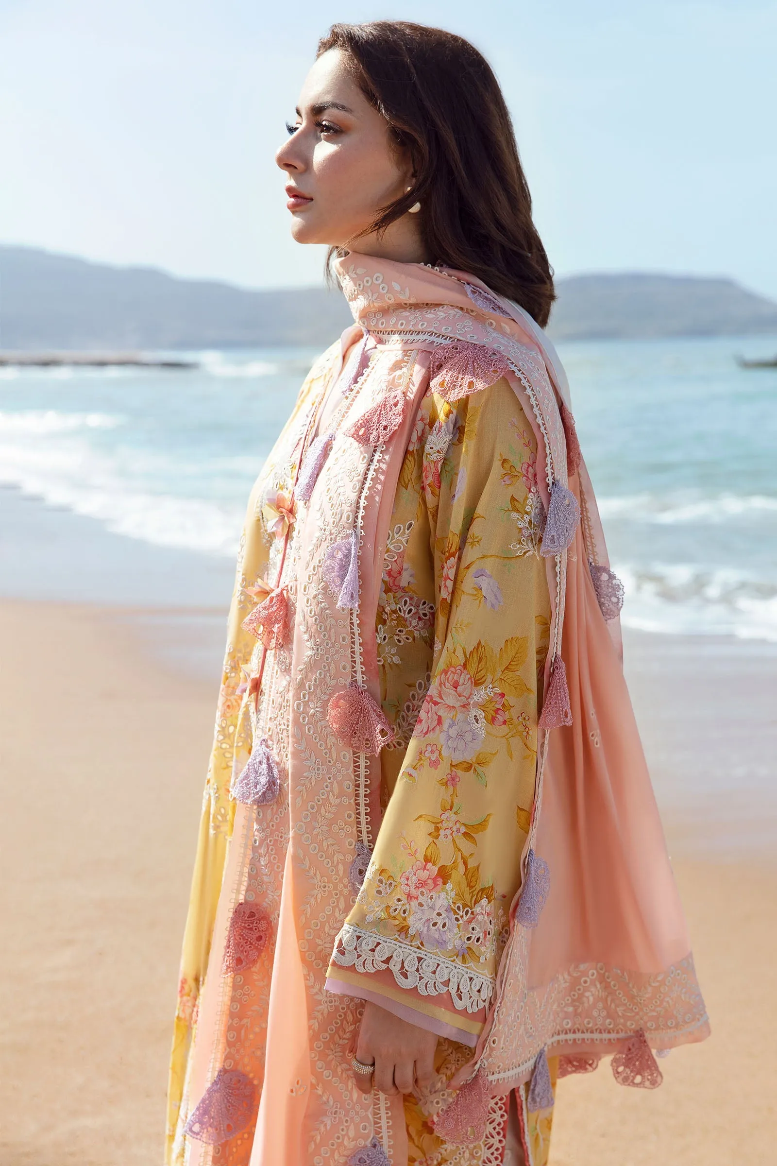ZENEL (ZL23-09 A) | Zaha Lawn Collection 2023 | Embroidered Unstitched Lawn Suits