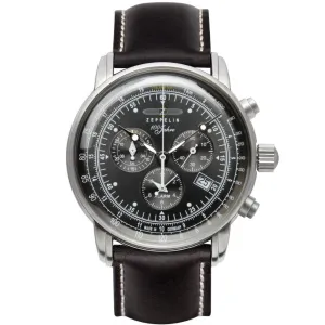 Zeppelin 100 Years Zeppelin Chronograph 42mm Black Quartz Steel 7680-2