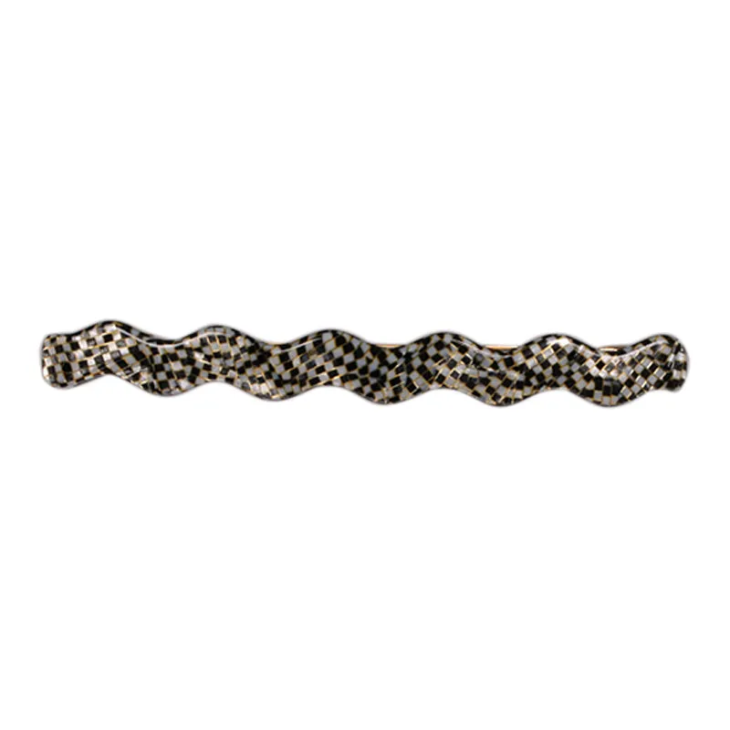 Zig Zag Damier Hair Clip