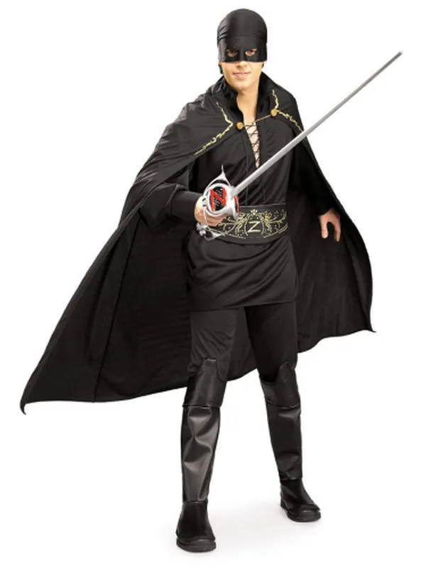 Zorro Deluxe Adult Costume Size Std