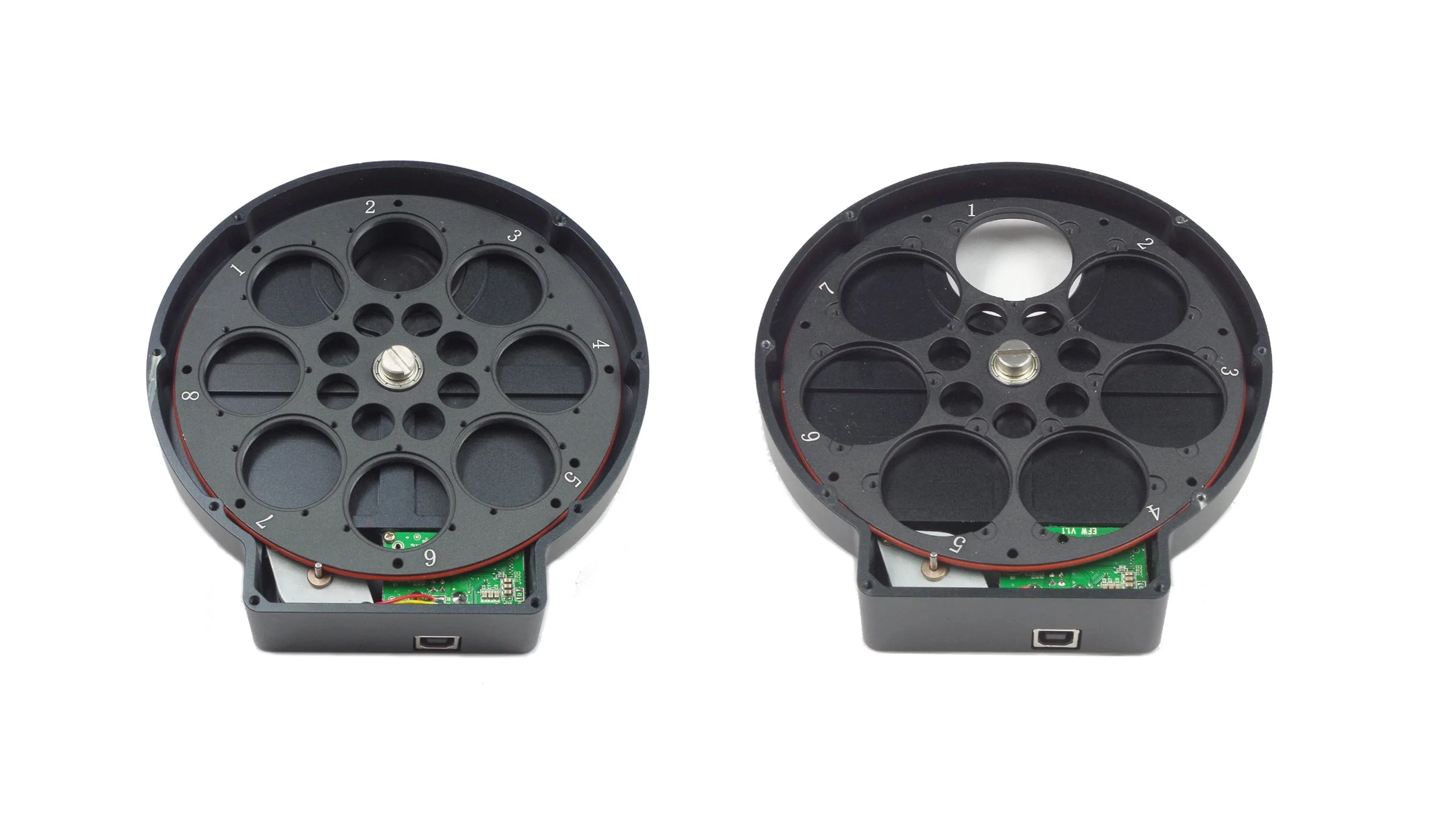 ZWO 8 position 1.25"/31mm  Electronic Filter Wheel - ZWO-EFW-8x1.25