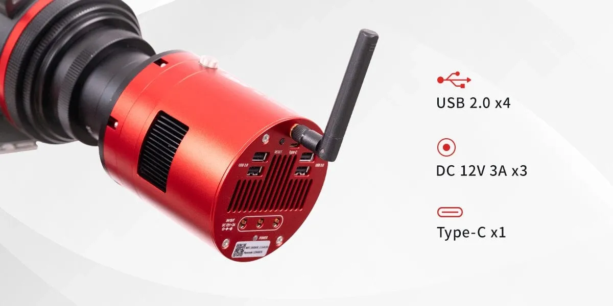 ZWO ASI2600MC Air 26MP 3.76um Wireless Smart Astrophotography Camera with Built-in Guiding and Smart Control - ASI2600MC-AIR