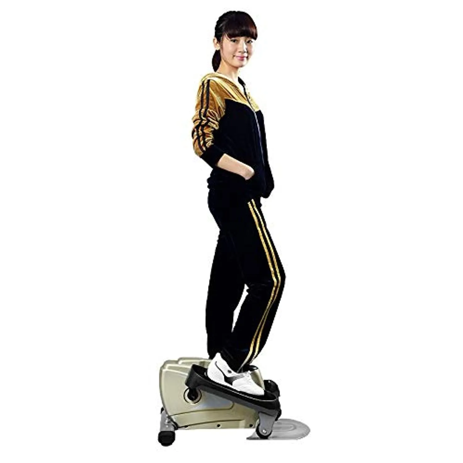 Zzfni Treadmill Multi-Function Portable Mini Elliptical Stepper, Jogging Foot Fitness Equipment Foldable Treadmill